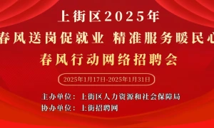 上街区2025年“春风送岗促就业  精准服务暖民心”春风行动网络招聘会